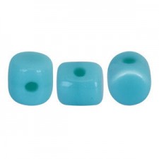 Les perles par Puca® Minos beads Opaque blue turquoise 63030